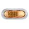 Truck-Lite Led, Yellow Oval, 26 Diode, Auxiliary Turn Signal, Gray Flange Mount, Fit N Forget S.S., 12V 60272Y - alternate 3
